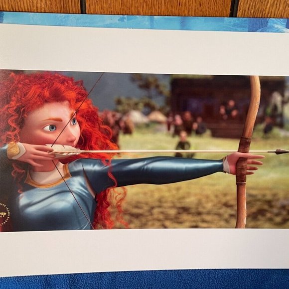 Disney Brave Princess 4 Bright Full Color Lithograph Prints Posters - NEW - Picture 3 of 6
